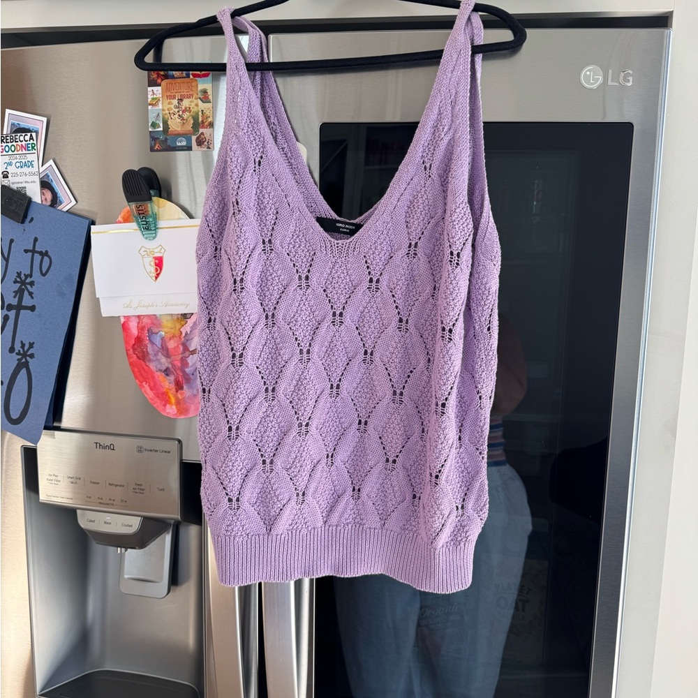 Lavender Knit Women's Top